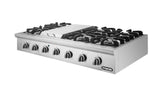 NXR 48" Stainless Steel Pro-Style Natural Gas Cooktop PRT4851 (LED Light)