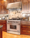 36" Stainless Steel Natural Gas Range with 5.5 cu ft. Convection Oven & Under Cabinet Hood Bundle SC3611 RH3601 NXR Store