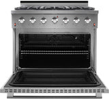 NXR SC3611 36" 5.5 cu.ft. Pro-Style Natural Gas Range with Convection Oven, Stainless Steel NXR  NXR Store