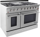 48" Stainless Steel Natural Gas Range with 7.2 cu. ft. Convection Oven & Under Cabinet Hood Bundle SC4811 RH4801 NXR Store