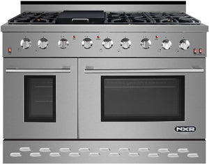 NXR SC4811 48" 7.2 cu.ft. Pro-Style Natural Gas Range with Convection Oven, Stainless Steel NXR  NXR Store