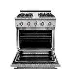 NXR AA3020 30" 4.5 cu.ft. Pro-Style  Liquid Propane Gas Range with Convection Oven, Stainless Steel