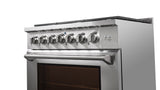36 Inch Professional Gas Range with 6 German Tower Dual Flow Burners, 5.5 Cu. Ft. Oven Capacity, Continuous Cast Iron Grates, Infrared Broiler, Blue Porcelain Interior and Full-Extension Adjustable Glide Racks: Gas