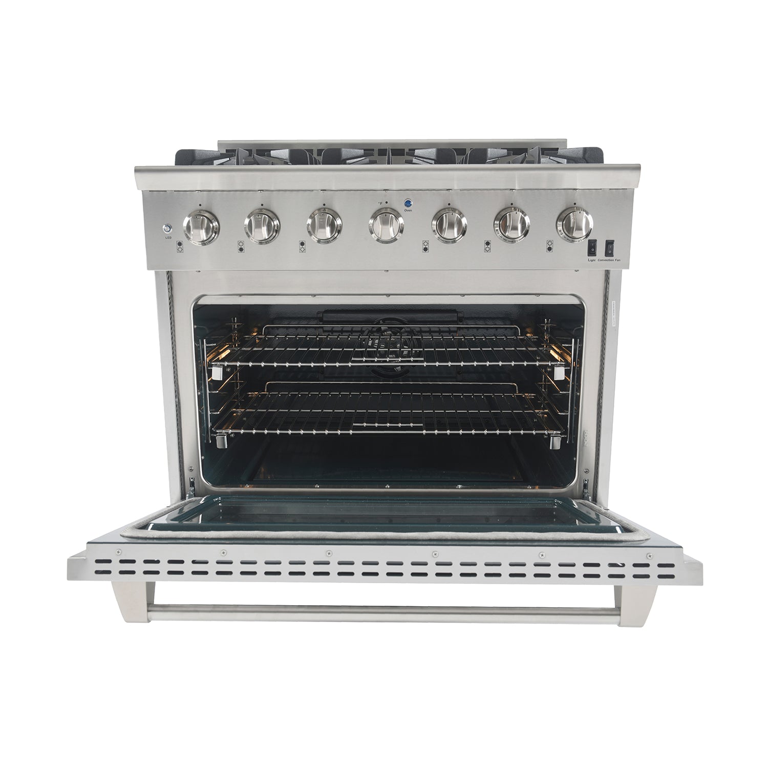ena 36 Inch Professional Dual Fuel Range with 6 German Tower Burners