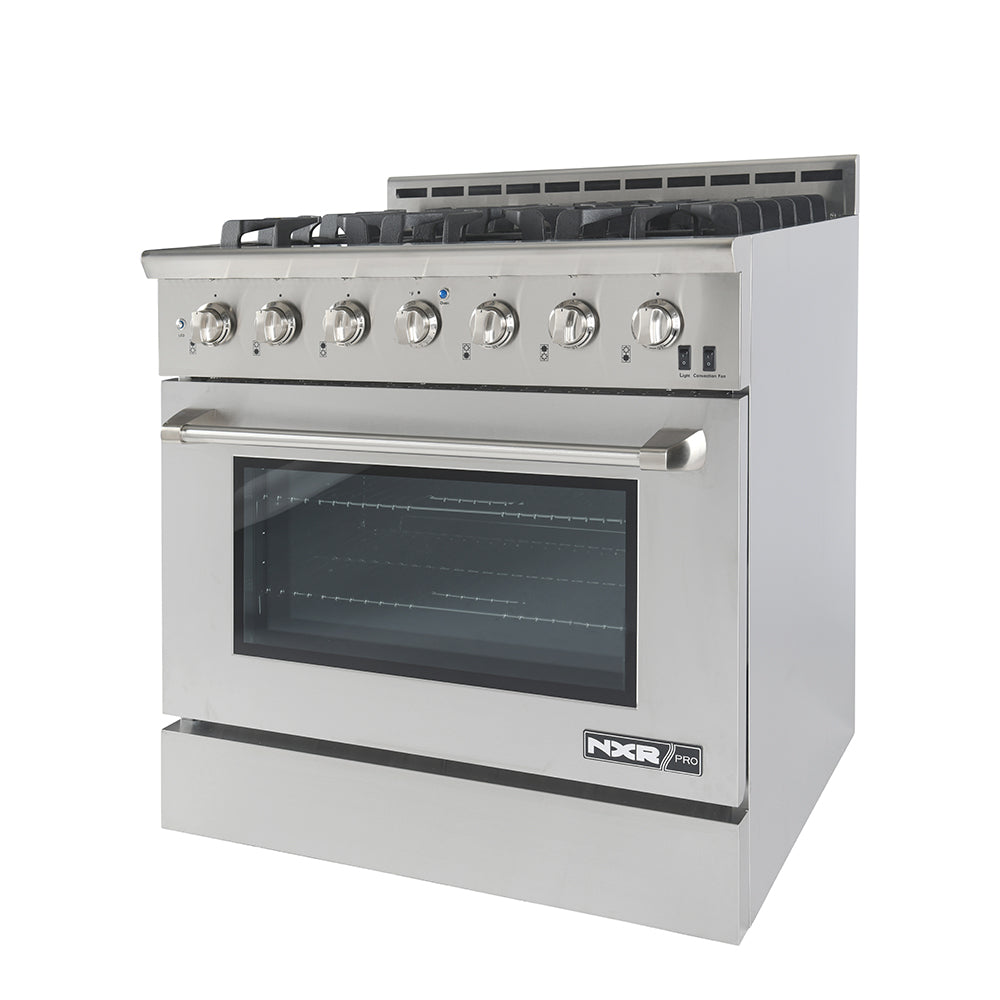 36 Inch Professional Dual Fuel Range with 6 German Tower Burners