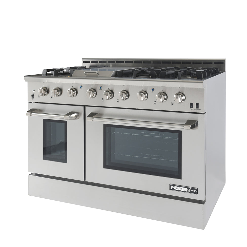 48 Inch Professional Dual Fuel Range with 6 German Tower Burners