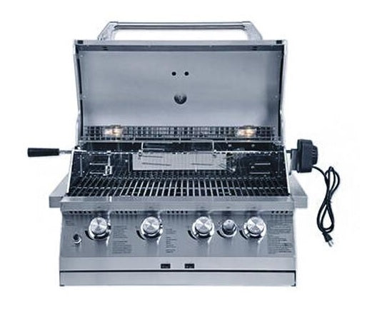 Duro Drop In 4 Burner Convertible Island Gas Grill with Rotisserie Bu NXR Store