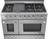 NXR SC4811LP 48" 7.2 cu.ft. Pro-Style Propane Gas Range with Convection Oven, Stainless Steel NXR  NXR Store