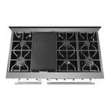 NXR SCD4811 48" Dual Fuel Range & EH4819 Under Cabinet Hood Bundle, Stainless Steel NXR  NXR Store
