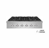 36" Stainless Steel Pro-Style Propane Gas Cooktop SCT3611LP NXR Store